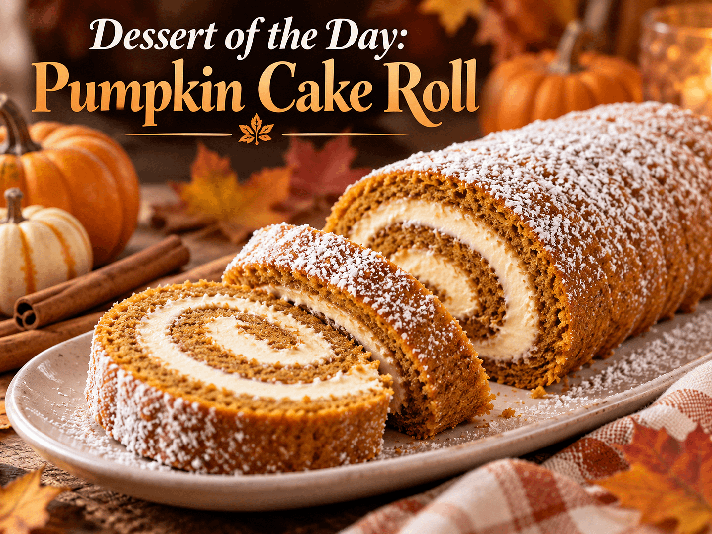 Dessert of the Day: Pumpkin Cake Roll 1 ab43172c 8482 4d07 88b3 68f5d55164be