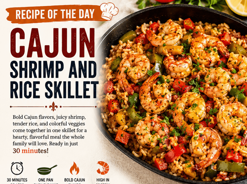 Recipe of the Day: Cajun Shrimp and Rice Skillet 3 Recipe of the Day: Cajun Shrimp and Rice Skillet