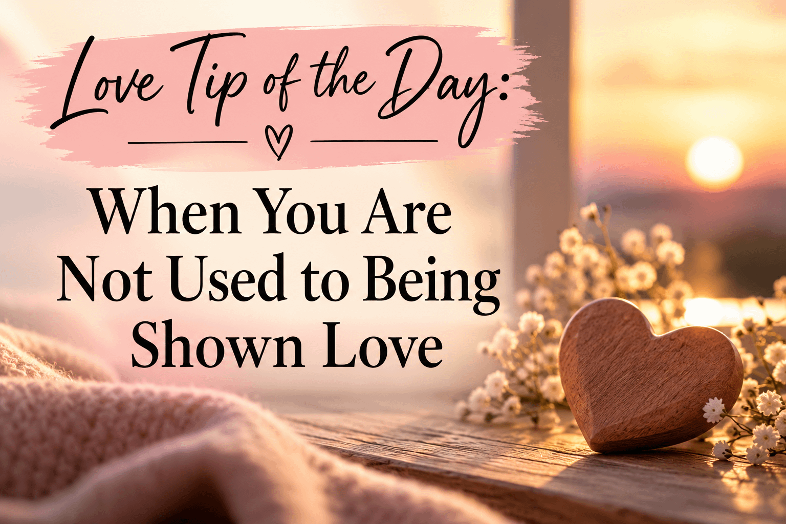 Love Tip of the Day: When You Are Not Used to Being Shown Love 1 8f1ca0cf d370 4fb6 8c95 1a828ba22d8f