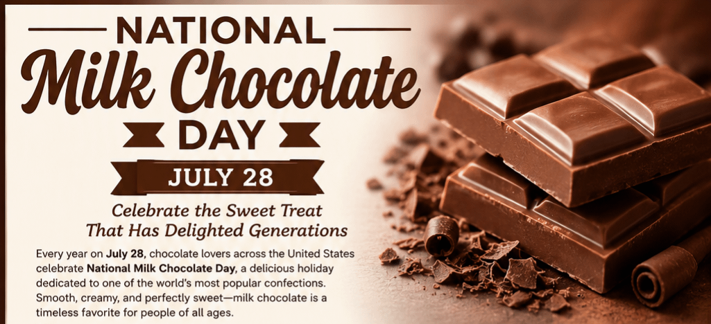 National Milk Chocolate Day – July 28