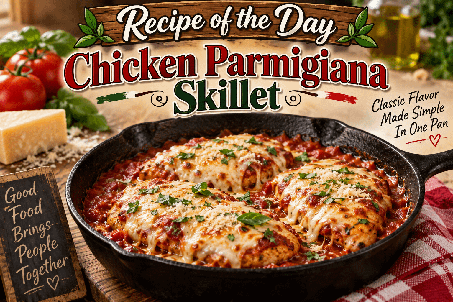 Recipe of the Day: Chicken Parmigiana Skillet 1 499e1993 b5b8 4d46 a240 dd2b03954add