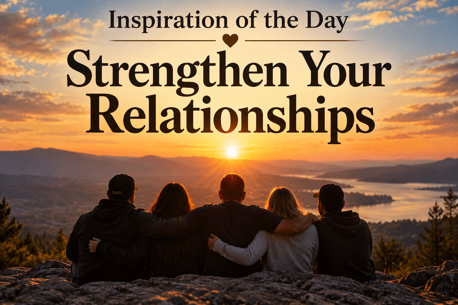 Inspiration of the Day: Strengthen Your Relationships 3 Inspiration of the Day: Strengthen Your Relationships