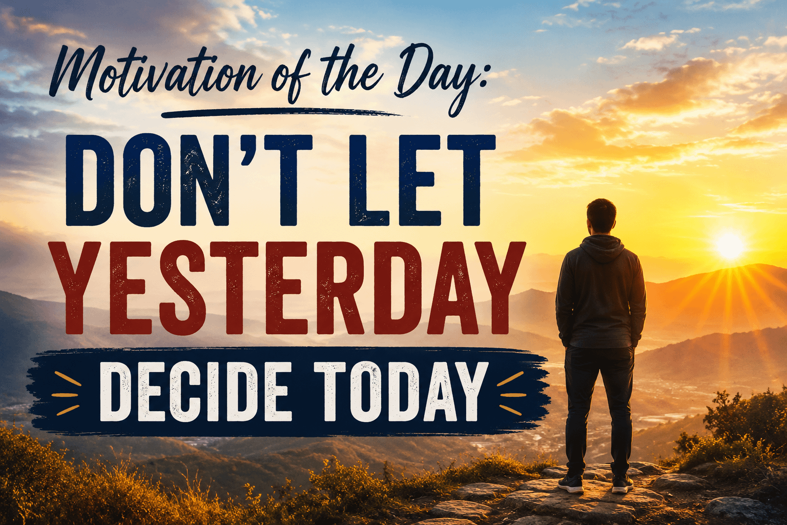 Motivation of the Day: Don’t Let Yesterday Decide Today