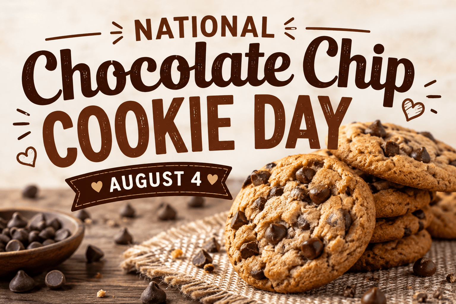 National Chocolate Chip Cookie Day (August 4) 3 National Chocolate Chip Cookie Day (August 4)