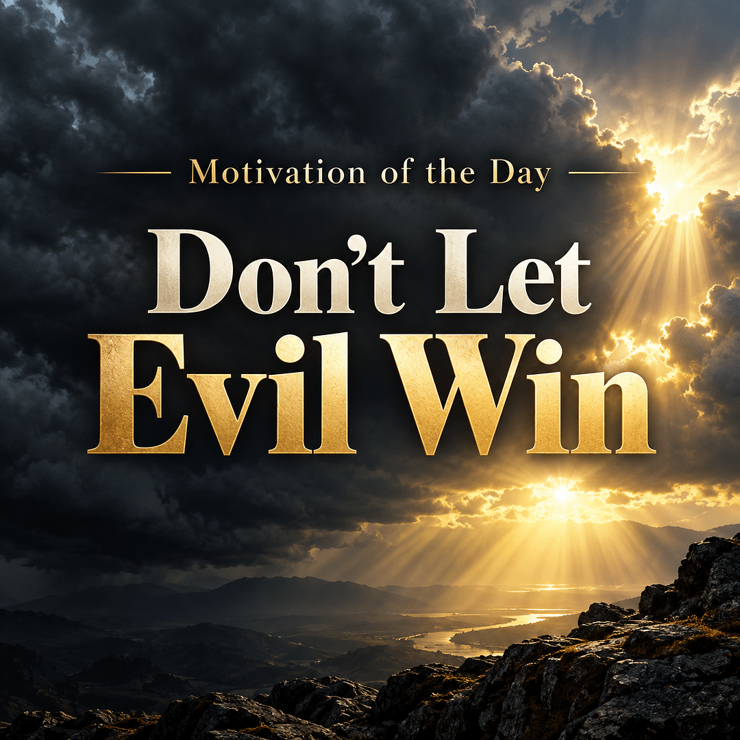 Motivation of the Day: Don’t Let Evil Win 1 3d27c02e ffe6 4d3a 9fd1 ab4eef8947f6