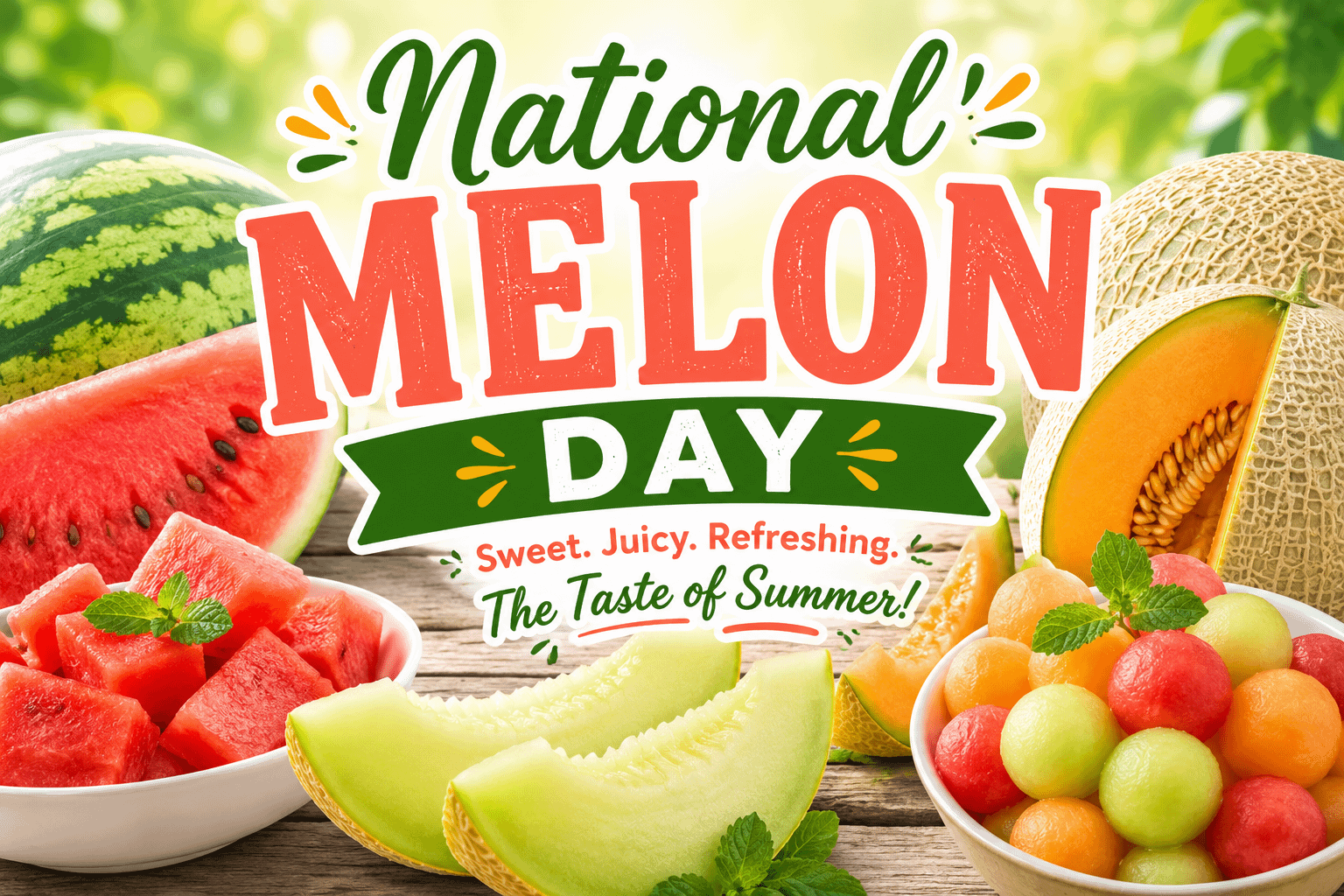 National Melon Day: A Sweet and Refreshing Celebration of Summer 1 e06dd89f 591a 4298 b587 ad7c97e6a00b