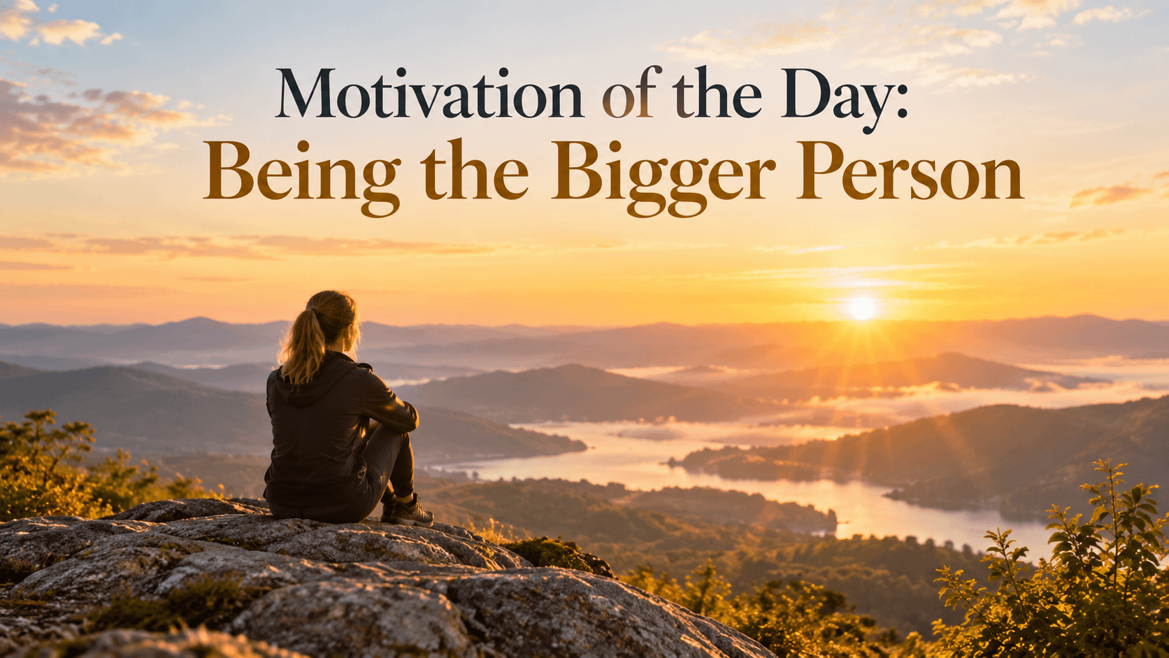 Motivation of the Day: Being the Bigger Person
