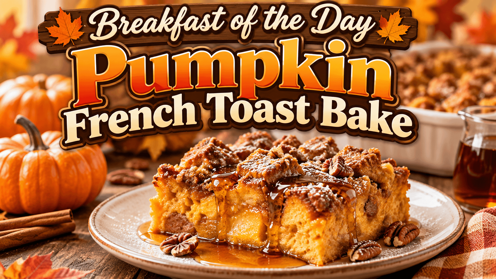 Breakfast of the Day: Pumpkin French Toast Bake 3 Breakfast of the Day: Pumpkin French Toast Bake
