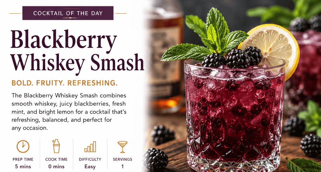 Cocktail of the Day: Blackberry Whiskey Smash