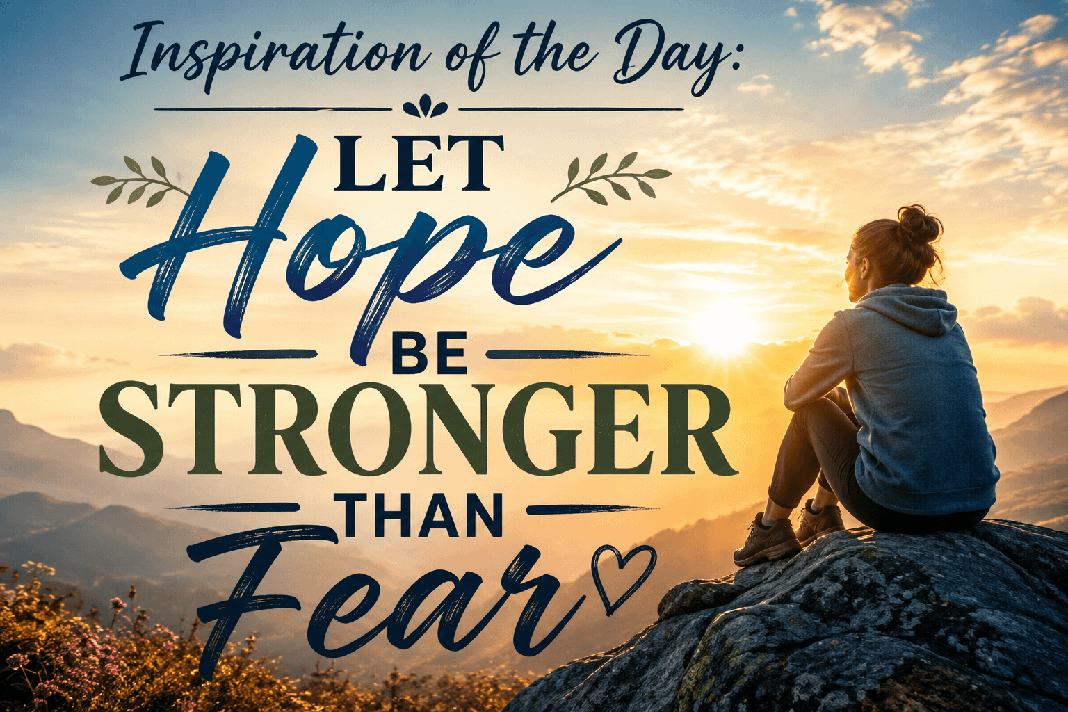 Inspiration of the Day: Let Hope Be Stronger Than Fear
