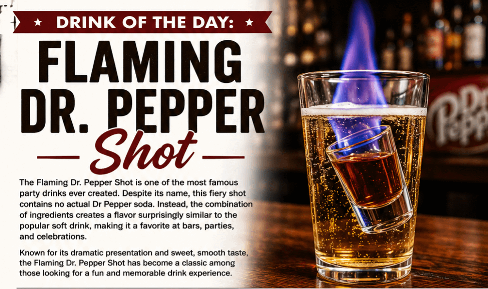 Drink of the Day: Flaming Dr. Pepper Shot 9 Drink of the Day: Flaming Dr. Pepper Shot