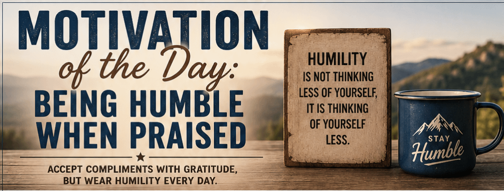 Motivation of the Day: Being Humble When Praised 1 19608a6a c006 4cc9 9d75 79e701bf7994