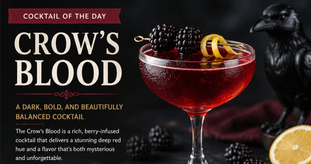 Cocktail of the Day: Crow's Blood 1 899af868 8472 4f2d 818c c0674f624638