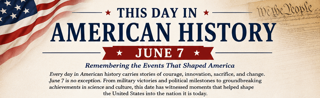 This Day in American History – June 7 10 This Day in American History – June 7