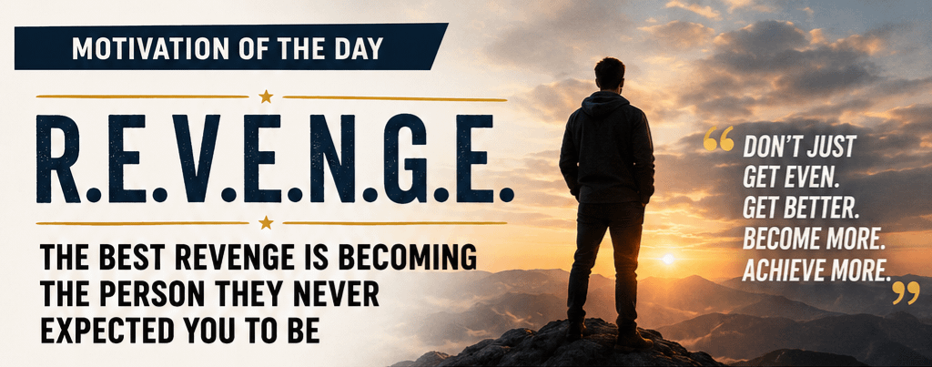 Motivation of the Day: R.E.V.E.N.G.E.