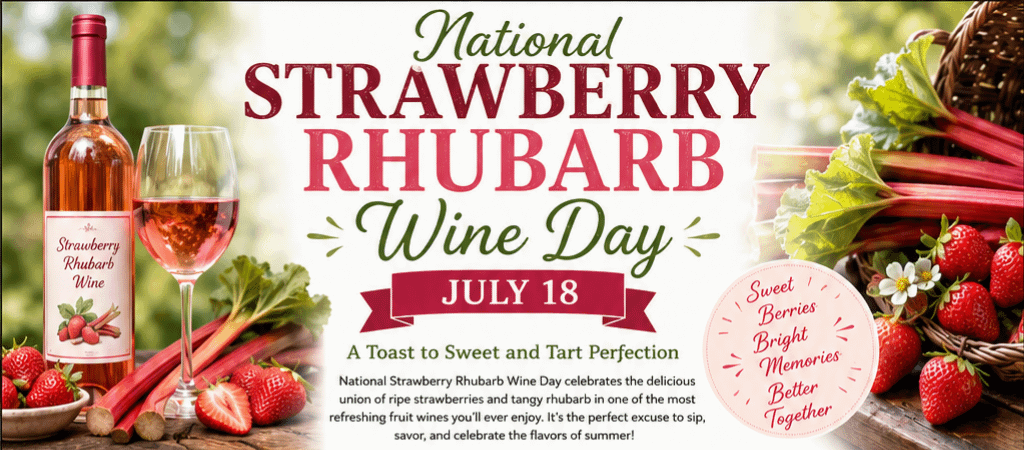 National Strawberry Rhubarb Wine Day: A Toast to Sweet and Tart Perfection 1 d64bb92d 1993 419c 9052 61caccc0a749