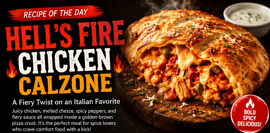 Recipe of the Day: Hell's Fire Chicken Calzone 1 df9034dc b026 49e6 a1a8 938bea8c8106