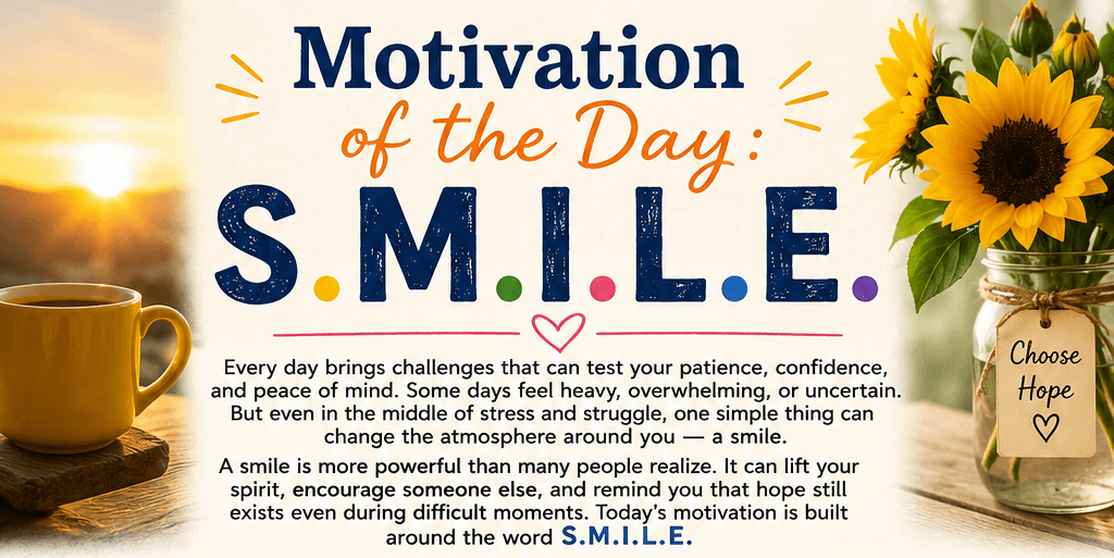 Motivation of the Day: S.M.I.L.E. 1 image 1 10