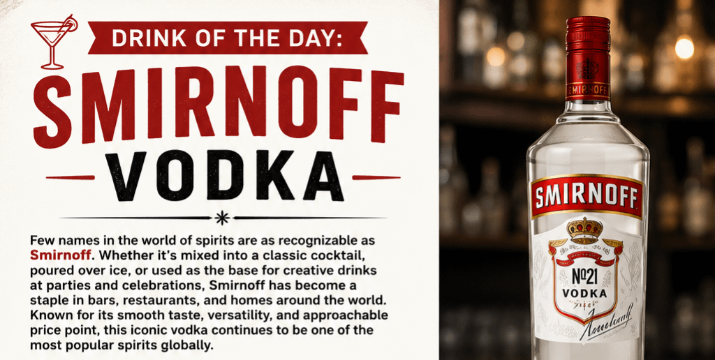 Drink of the Day: Smirnoff Vodka 1 f72a3a94 c37b 4ba6 8aa3 85a4eaebe463