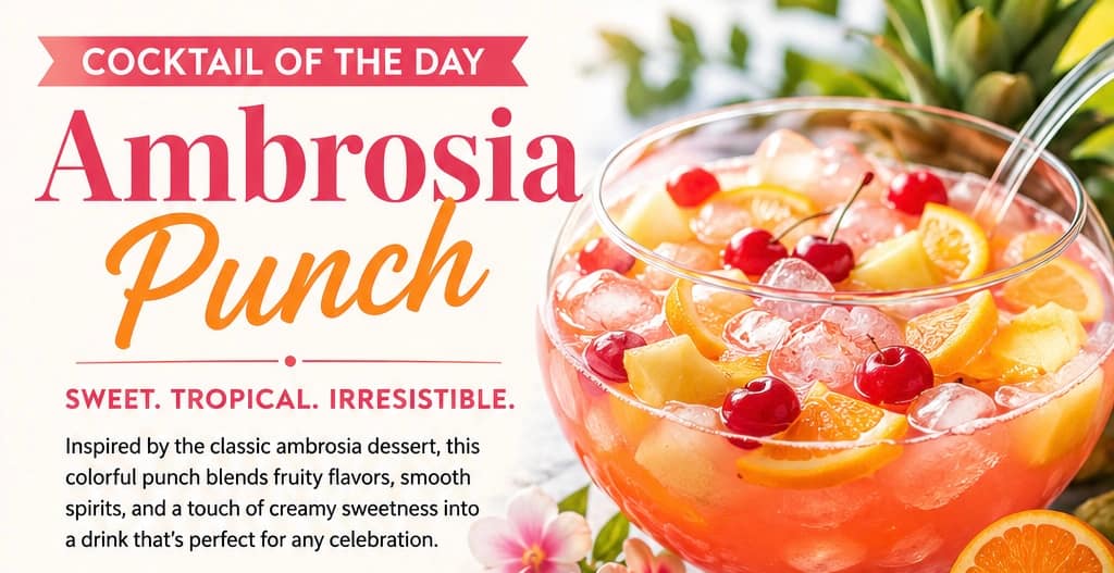Cocktail of the Day: Ambrosia Punch 1 D9E2759A DDDC 4BDC 9B98 0F69F76D919C