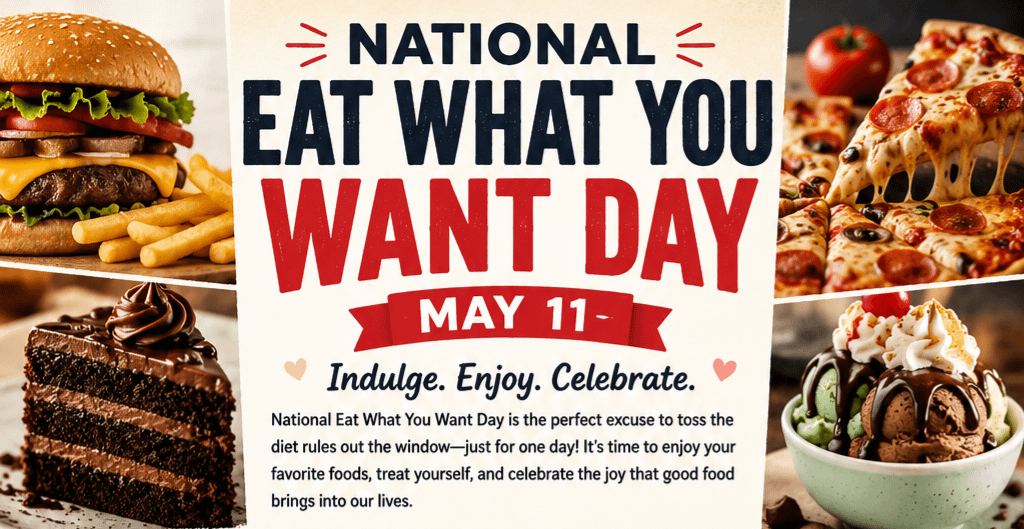 National Eat What You Want Day 1 dc7aa9db aa39 4013 8da1 066eade54385