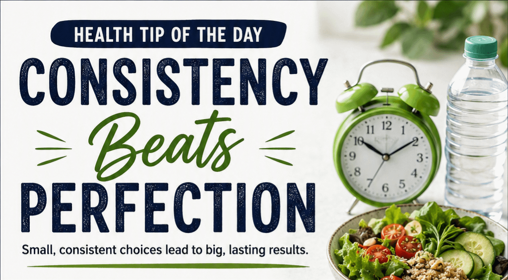Health Tip of the Day: Consistency Beats Perfection 4 Health Tip of the Day: Consistency Beats Perfection