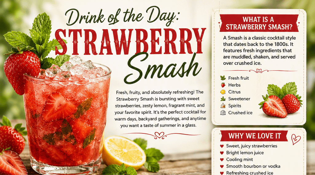 Drink of the Day: Strawberry Smash 1 59b6aa00 1f0e 4e5d 9a96 db2ad7d39ef9