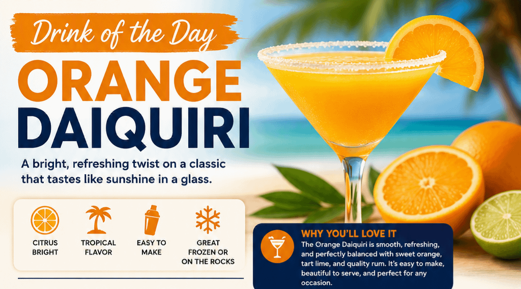 Drink of the Day: Orange Daiquiri 1 b317e152 5da5 4fd2 9f66 fb646df43e07