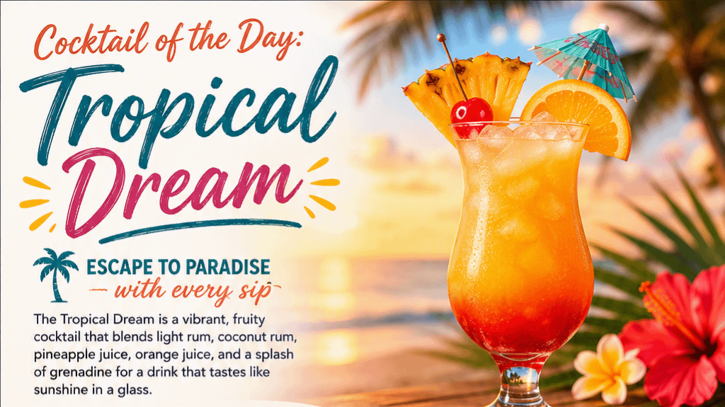 Cocktail of the Day: Tropical Dream 1 508276fe 5e06 4347 9e9b 0a0ddd28227b