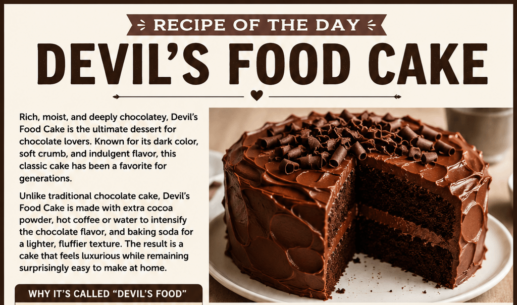 Recipe of the Day: Devil's Food Cake 2 Recipe of the Day: Devil’s Food Cake