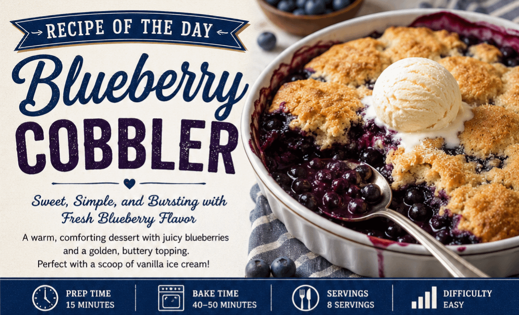 Recipe of the Day: Blueberry Cobbler 1 9bdcfe93 2fb1 494b 9376 b7636564b7f9