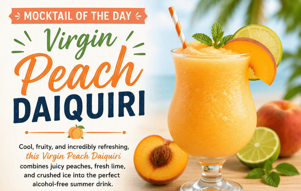 Mocktail of the Day: Virgin Peach Daiquiri 1 4d47faf6 b021 481c 880f d785bbecd72e