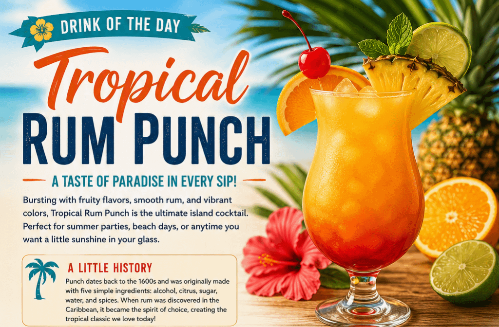 Drink of the Day: Tropical Rum Punch