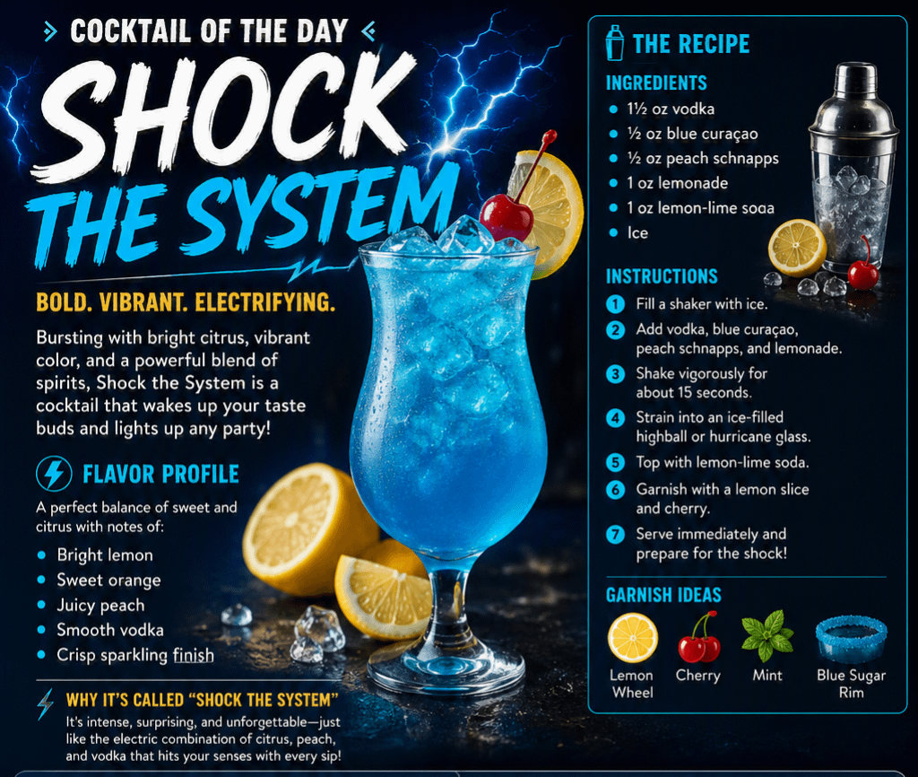 Cocktail of the Day: Shock the System 8 Cocktail of the Day: Shock the System