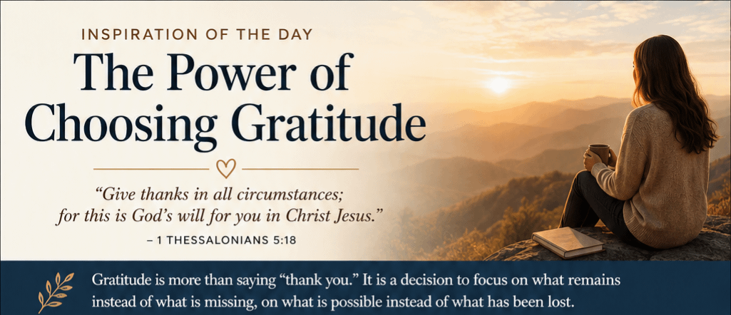 Inspiration of the Day: The Power of Choosing Gratitude 10 Inspiration of the Day: The Power of Choosing Gratitude