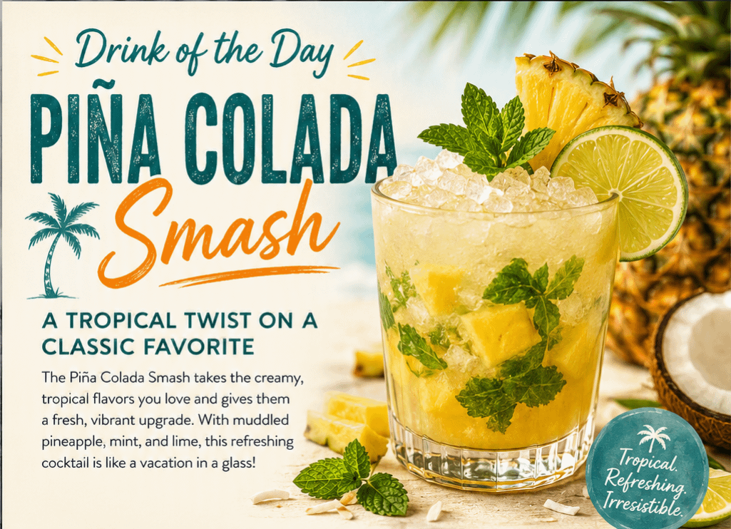 Drink of the Day: Piña Colada Smash 1 229a60af 9e3f 4a91 8b2c 42847691685d
