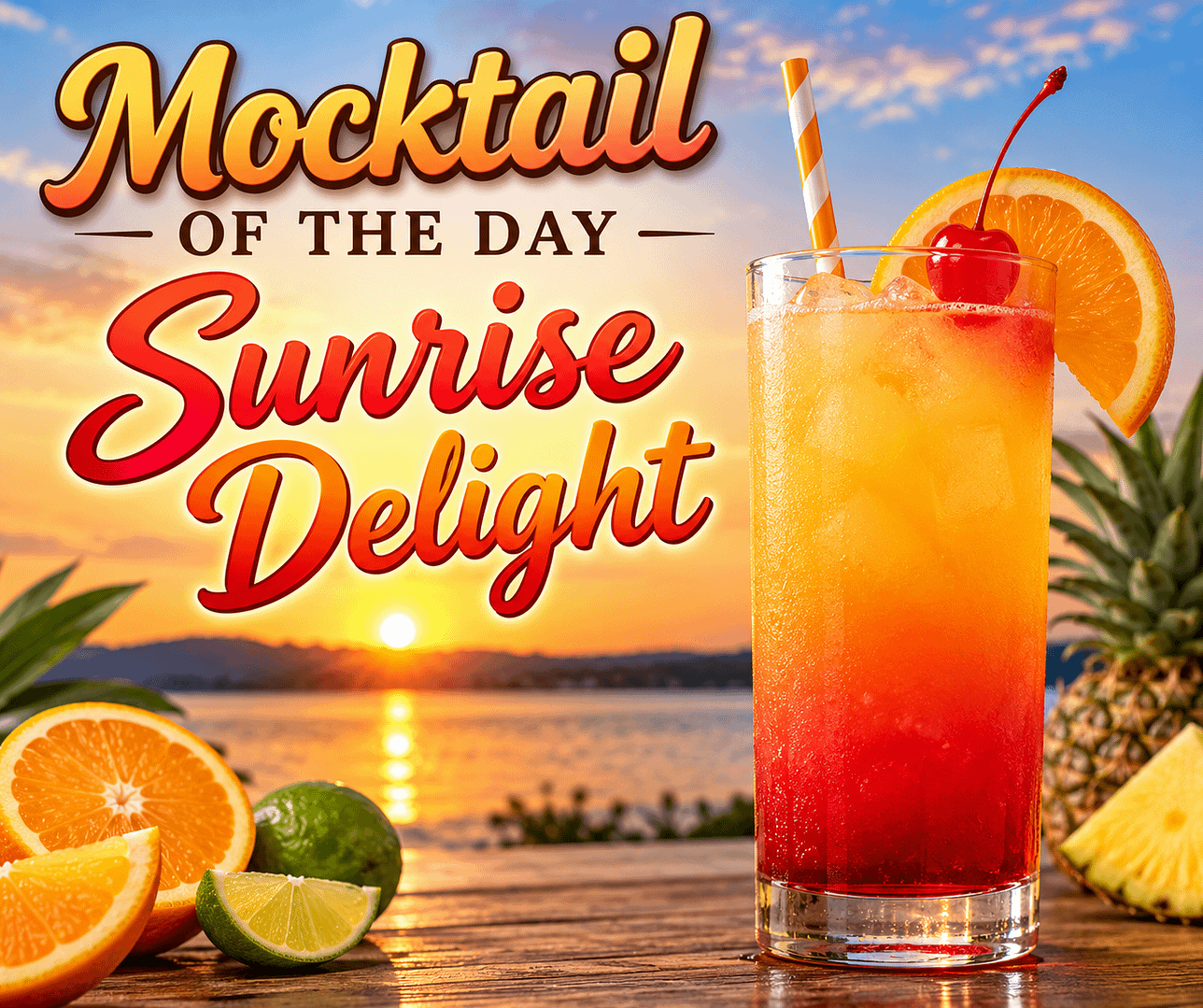 Mocktail of the Day: Sunrise Delight 9 Mocktail of the Day: Sunrise Delight