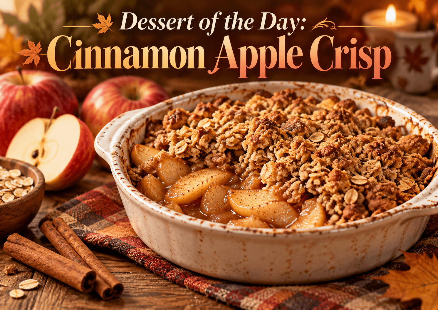 Dessert of the Day: Cinnamon Apple Crisp 5 Dessert of the Day: Cinnamon Apple Crisp
