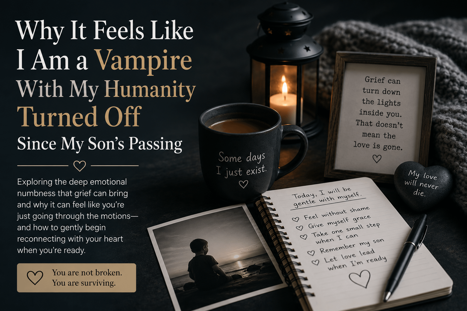 Why It Feels Like I Am a Vampire With My Humanity Turned Off Since My Son's Passing 5 Why It Feels Like I Am a Vampire With My Humanity Turned Off Since My Son’s Passing