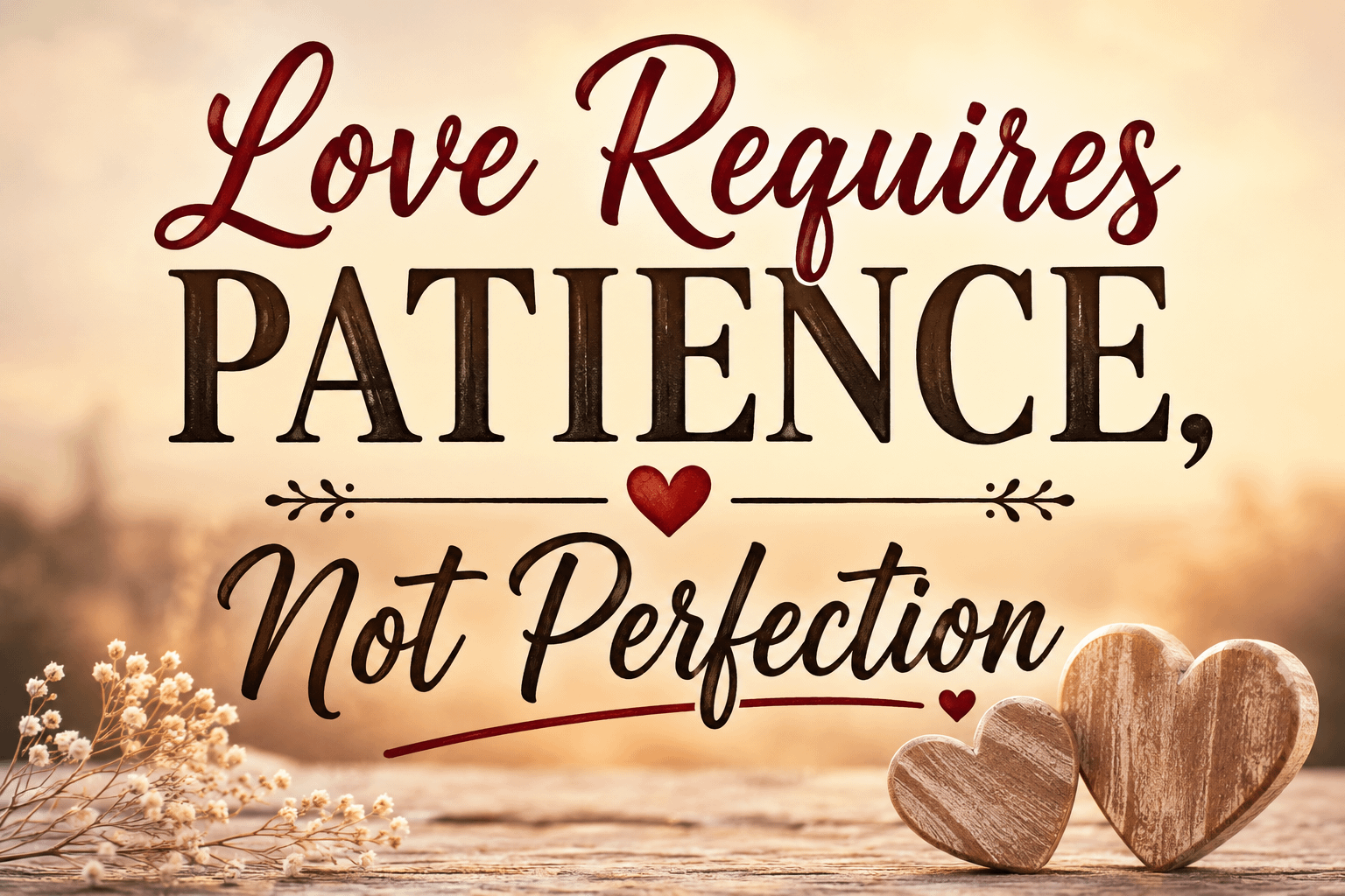 Love Requires Patience, Not Perfection 8 Love Requires Patience, Not Perfection