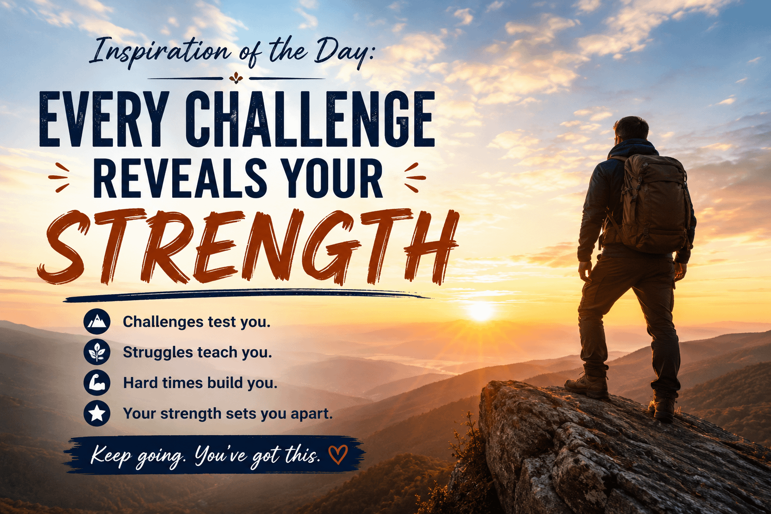 Inspiration of the Day: Every Challenge Reveals Your Strength 13 Inspiration of the Day: Every Challenge Reveals Your Strength