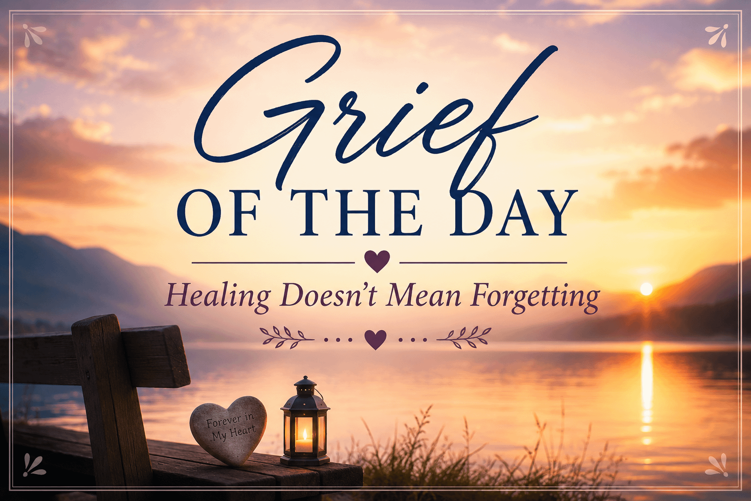 Grief of the Day: Healing Doesn't Mean Forgetting 1 6a01412b ba0d 4f18 a428 1d7bf223f3c0