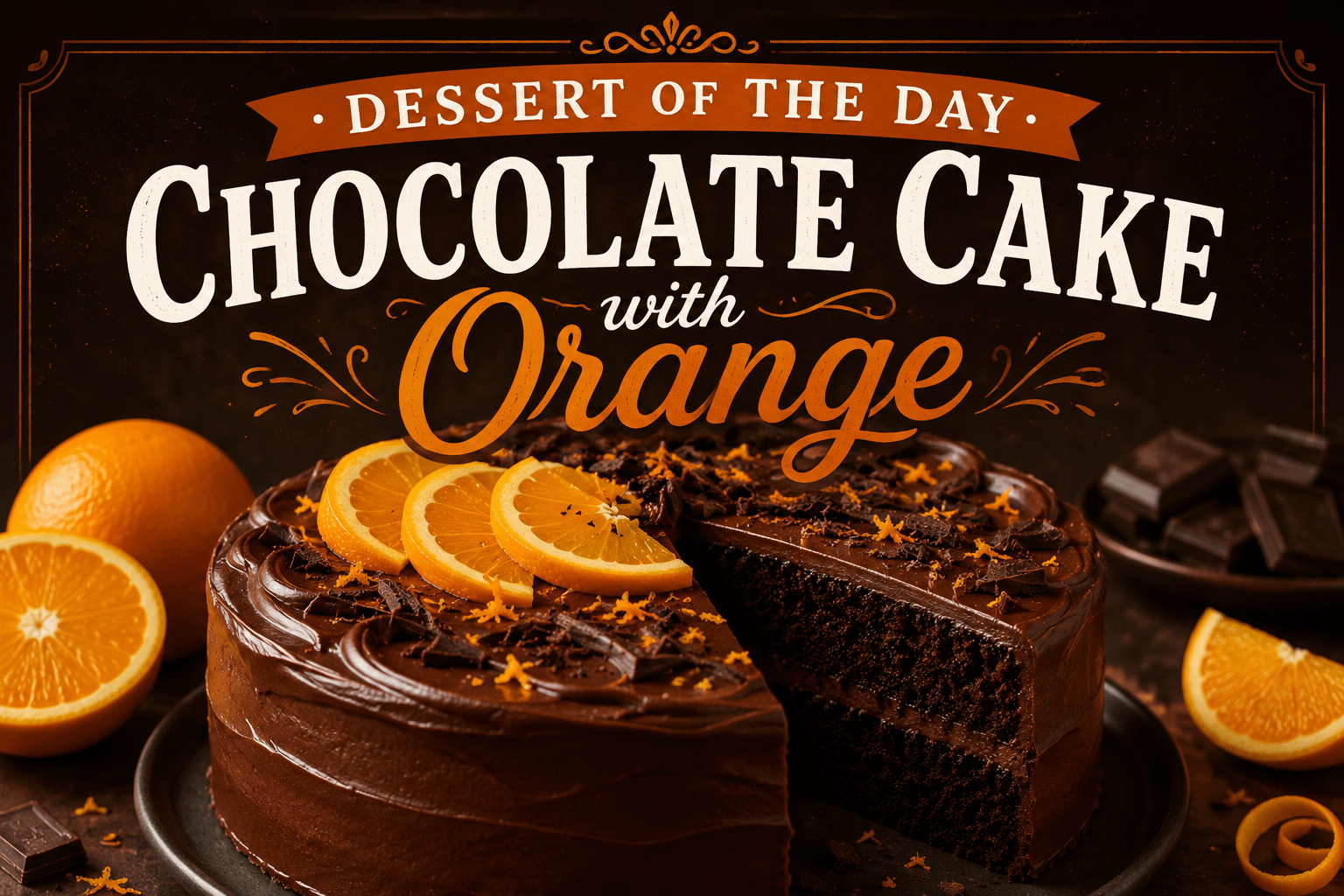 Dessert of the Day: Chocolate Cake with Orange 3 Dessert of the Day: Chocolate Cake with Orange