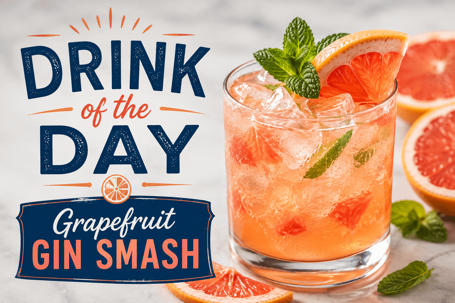 Drink of the Day: Grapefruit Gin Smash 1 0494b530 10dc 4175 ad63 e4c2e6407f2f