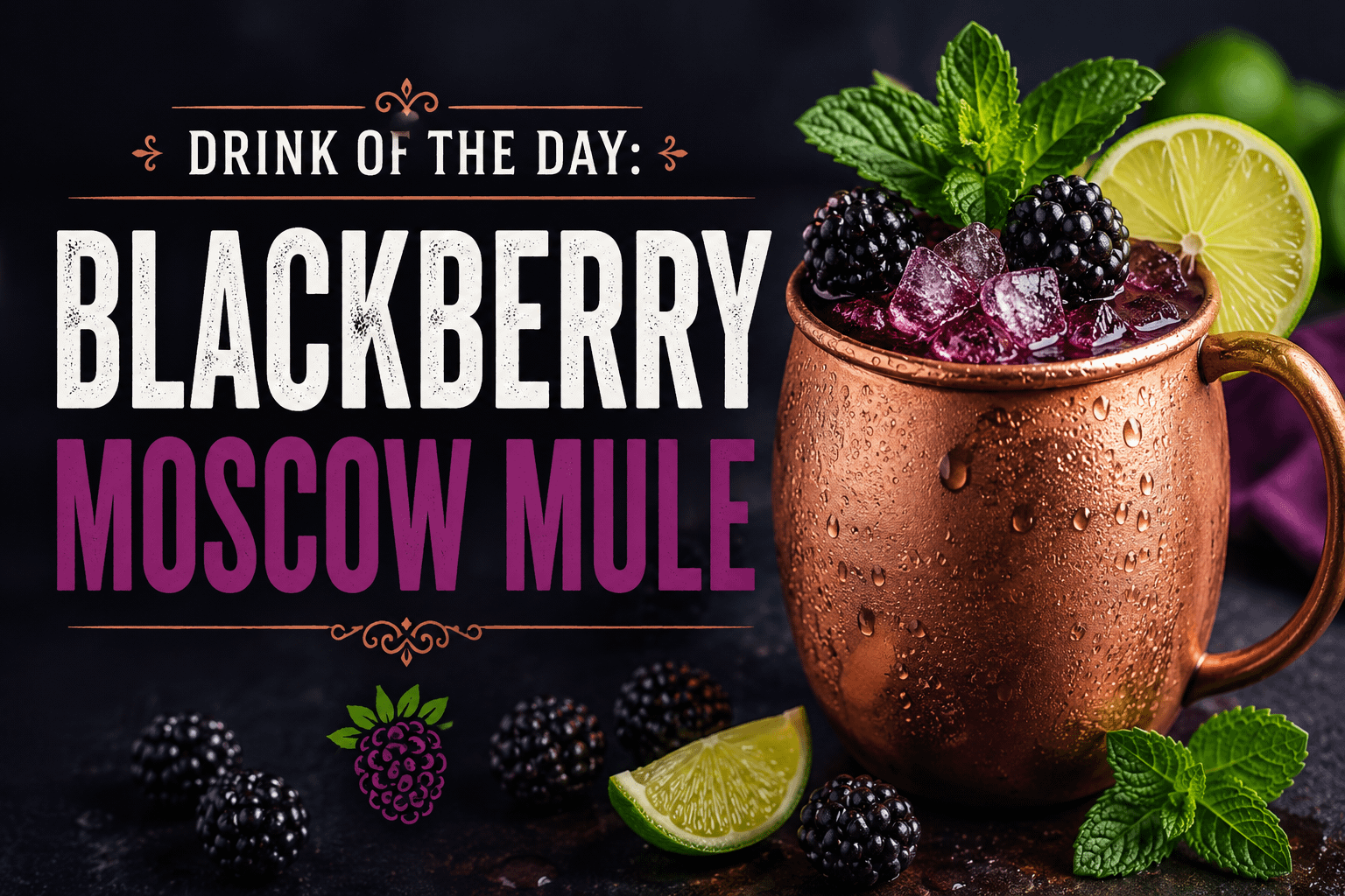 Drink of the Day: Blackberry Moscow Mule 9 Drink of the Day: Blackberry Moscow Mule