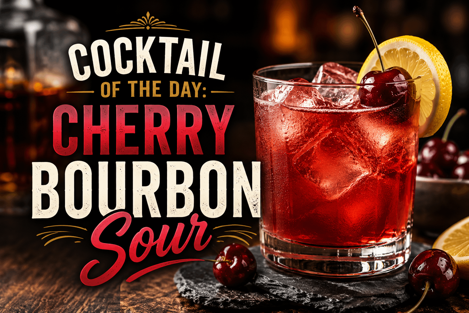 Cocktail of the Day: Cherry Bourbon Sour 1 0c078d0e fa3b 4aa1 a85d 908df36c52b3