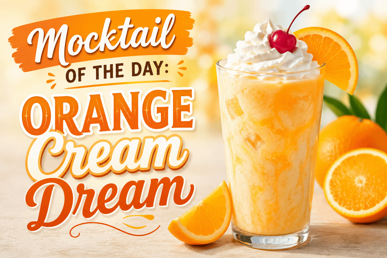 Mocktail of the Day: Orange Cream Dream 8 Mocktail of the Day: Orange Cream Dream