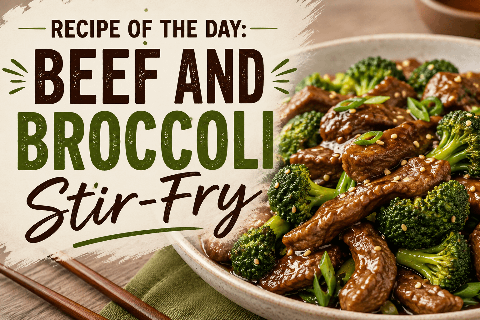 Recipe of the Day: Beef and Broccoli Stir-Fry 7 Recipe of the Day: Beef and Broccoli Stir-Fry