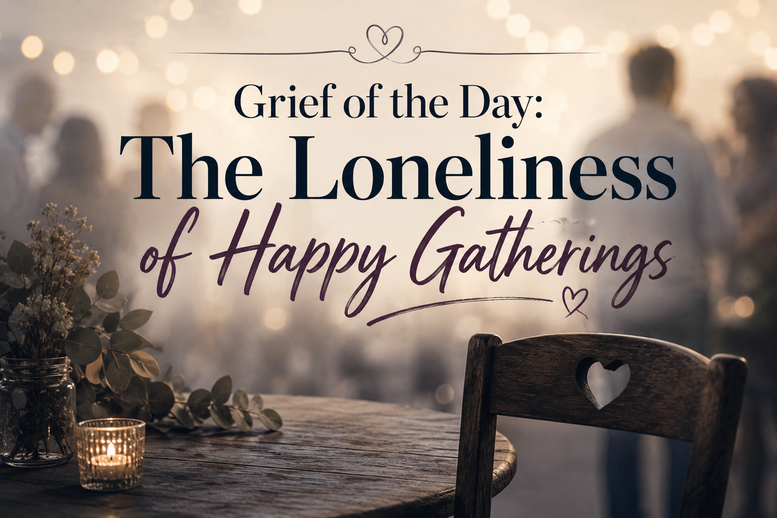 Grief of the Day: The Loneliness of Happy Gatherings 3 Grief of the Day: The Loneliness of Happy Gatherings