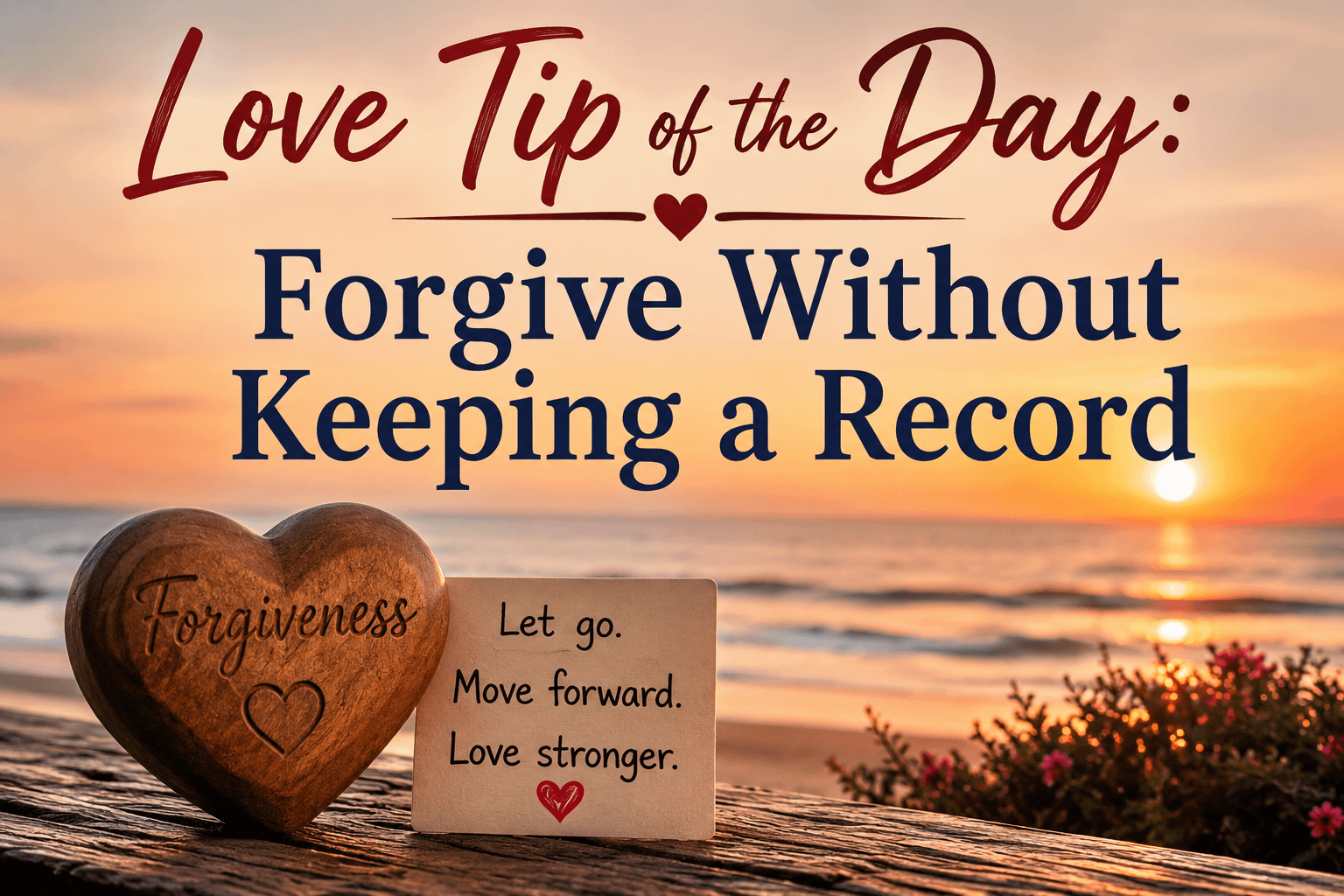 Love Tip of the Day: Forgive Without Keeping a Record 1 27782008 9fd0 4c9c 8e26 a30025e14f08